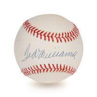 A Ted Williams SIngle Signed Autograph Baseball (Beckett Authentication Services Letter),