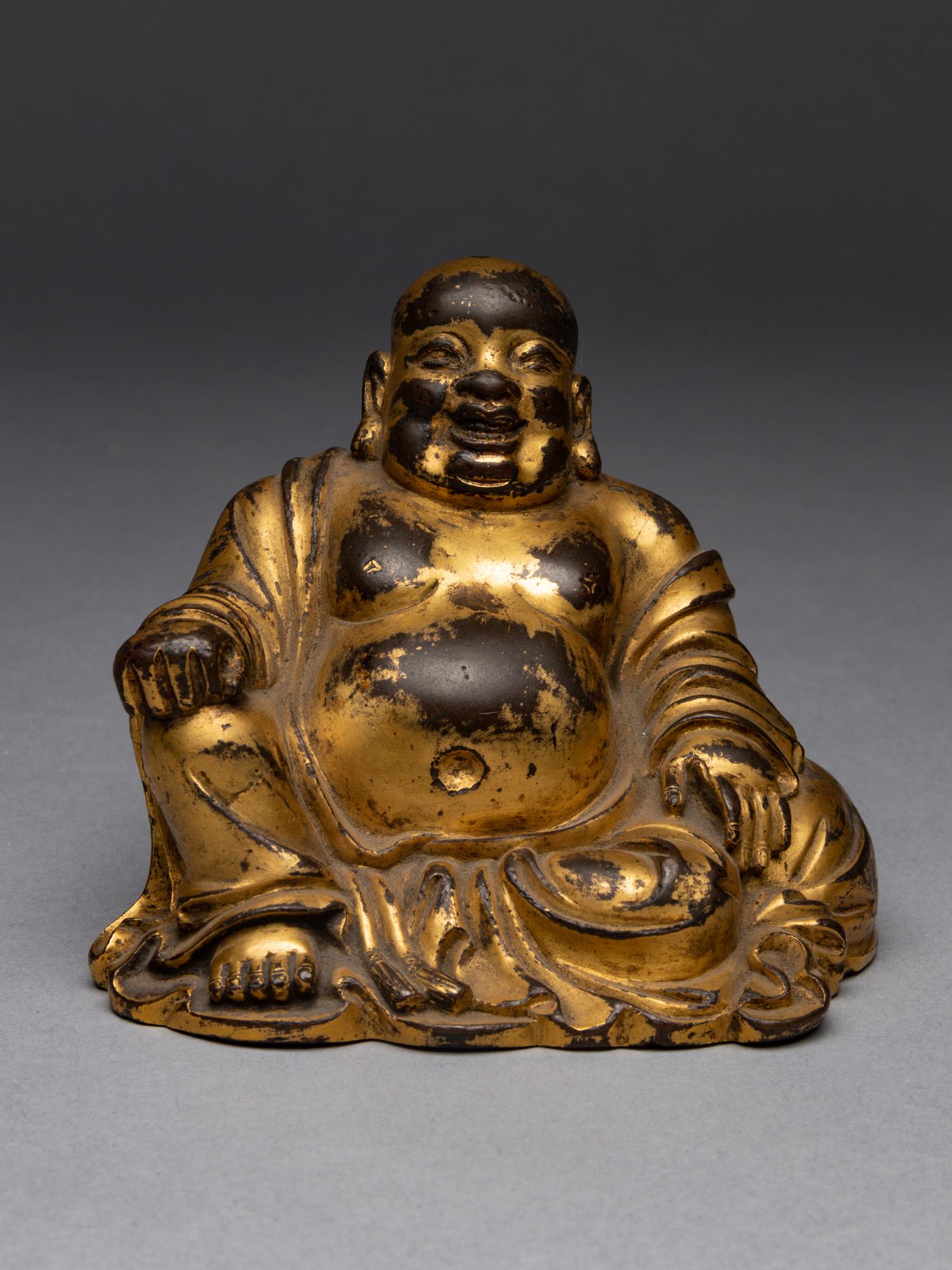 A Bronze Figure of Budai Buddha