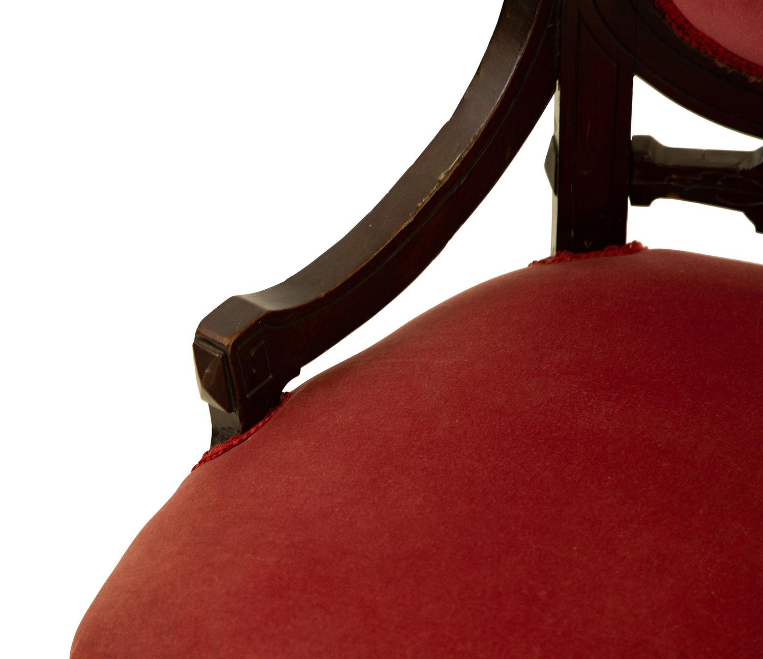 Two Gothic Revival Mahogany Armchairs