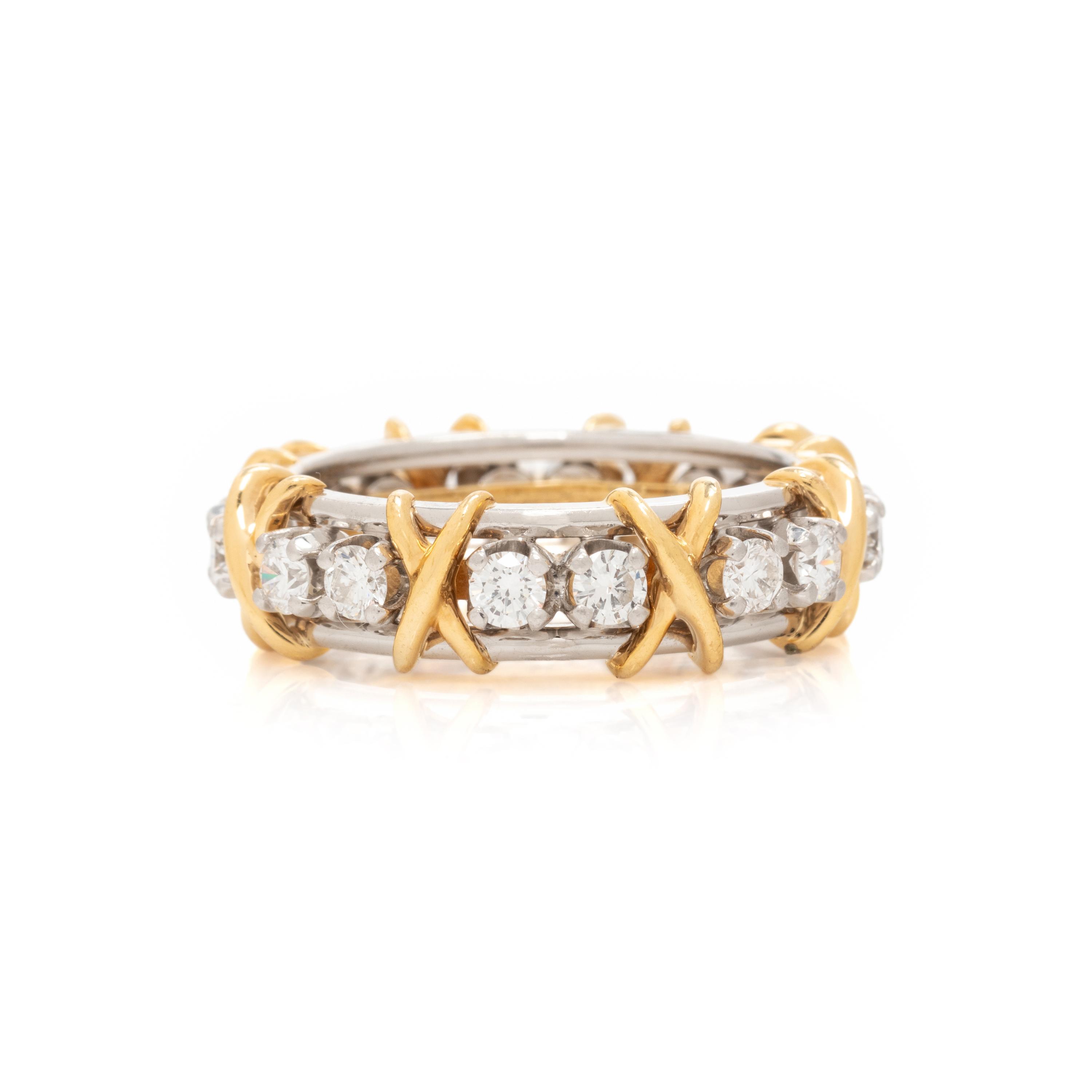 TIFFANY & CO., SCHLUMBERGER STUDIOS, DIAMOND 'SIXTEEN STONES' RING