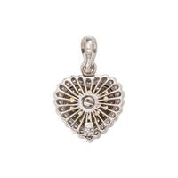 YELLOW SAPPHIRE AND DIAMOND HEART PENDANT