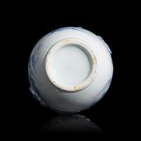 A Japanese Hirado Blue and White "Chrysanthemums" Vase, Late Edo to Meiji Period