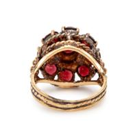 Yellow Gold and Multigem Ring and Brooch