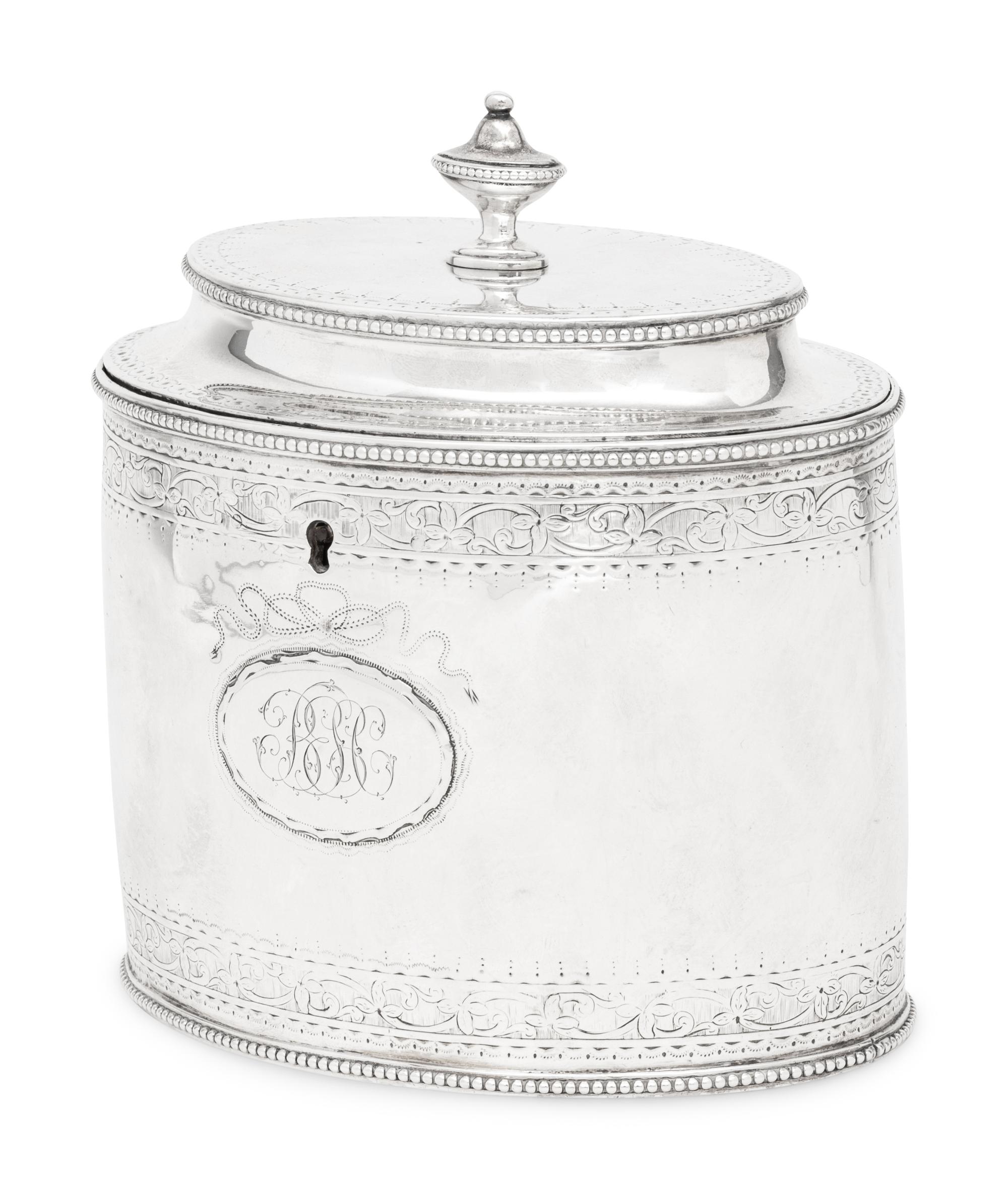 A George III Silver Tea Caddy