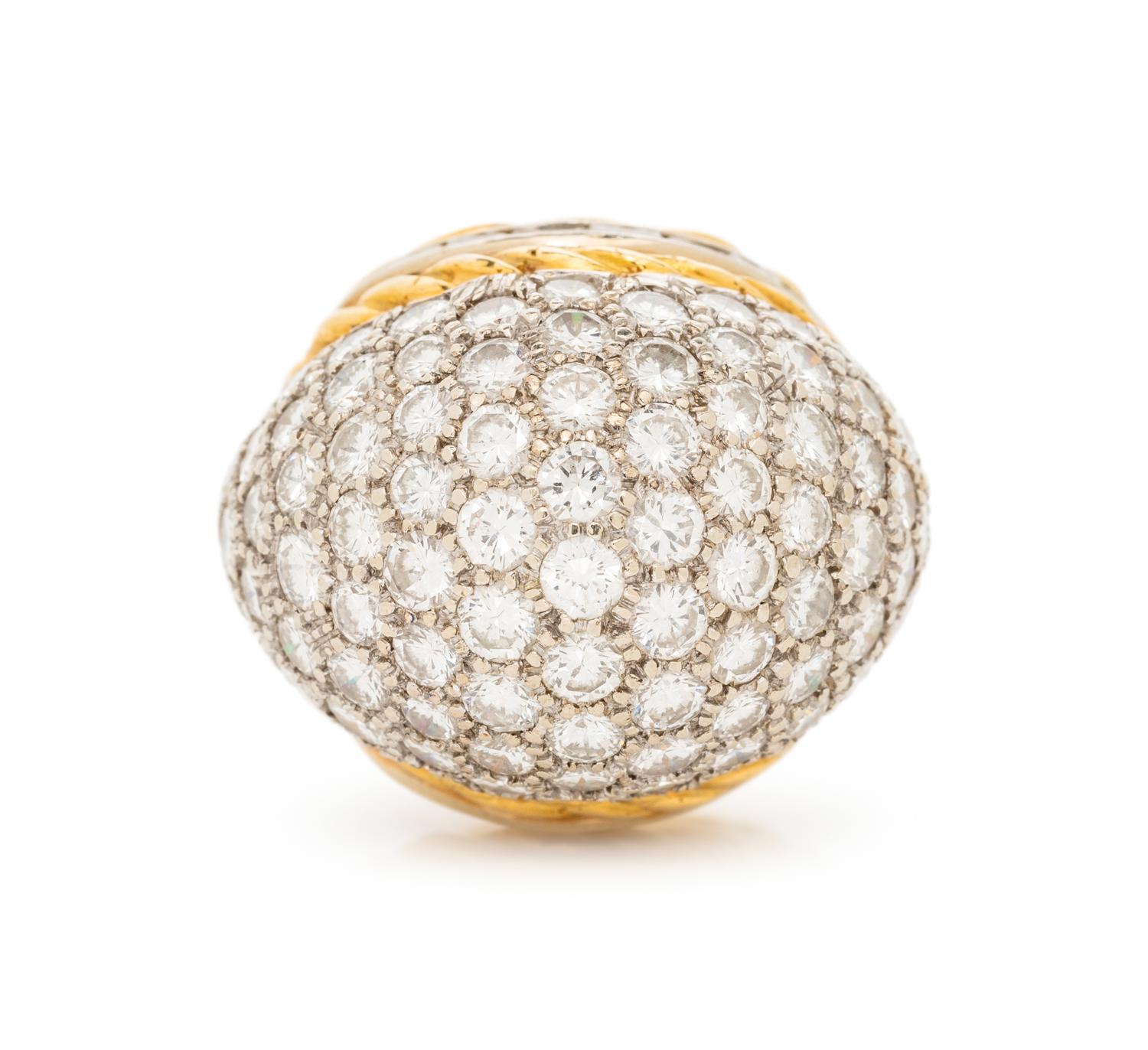 HAMMERMAN BROTHERS, DIAMOND BOMBE RING