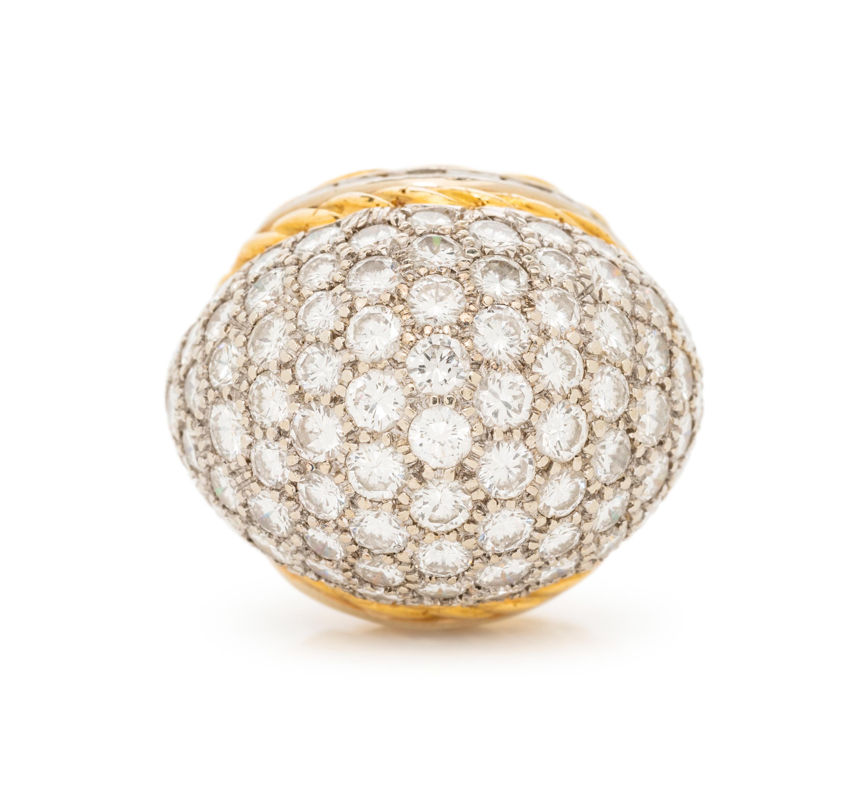 HAMMERMAN BROTHERS, DIAMOND BOMBE RING