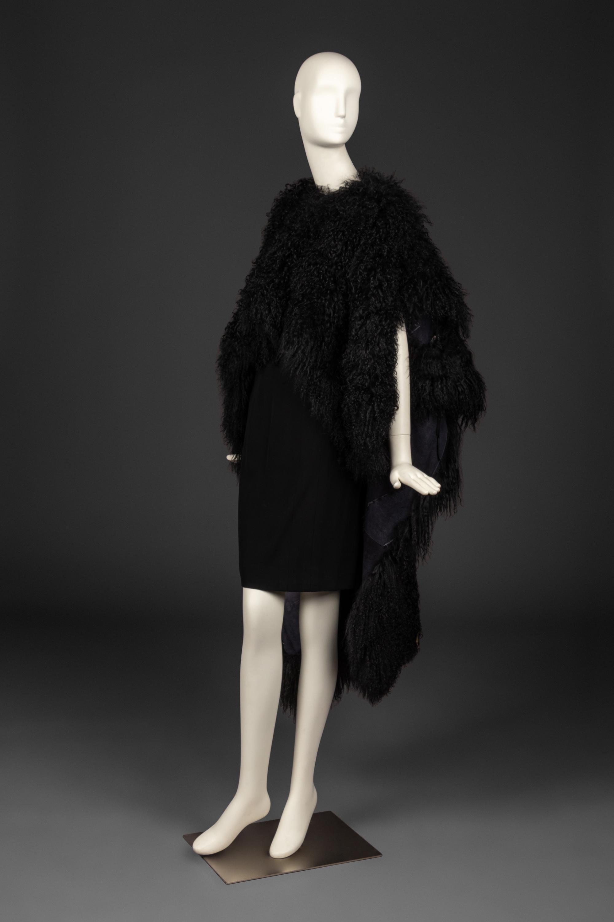 Ann Demeulemeester Tibetan Lamb Poncho