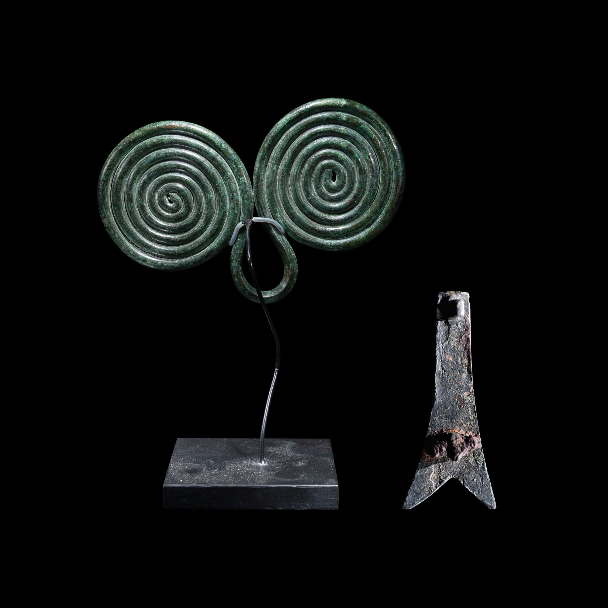 Two European Bronze Fibulae