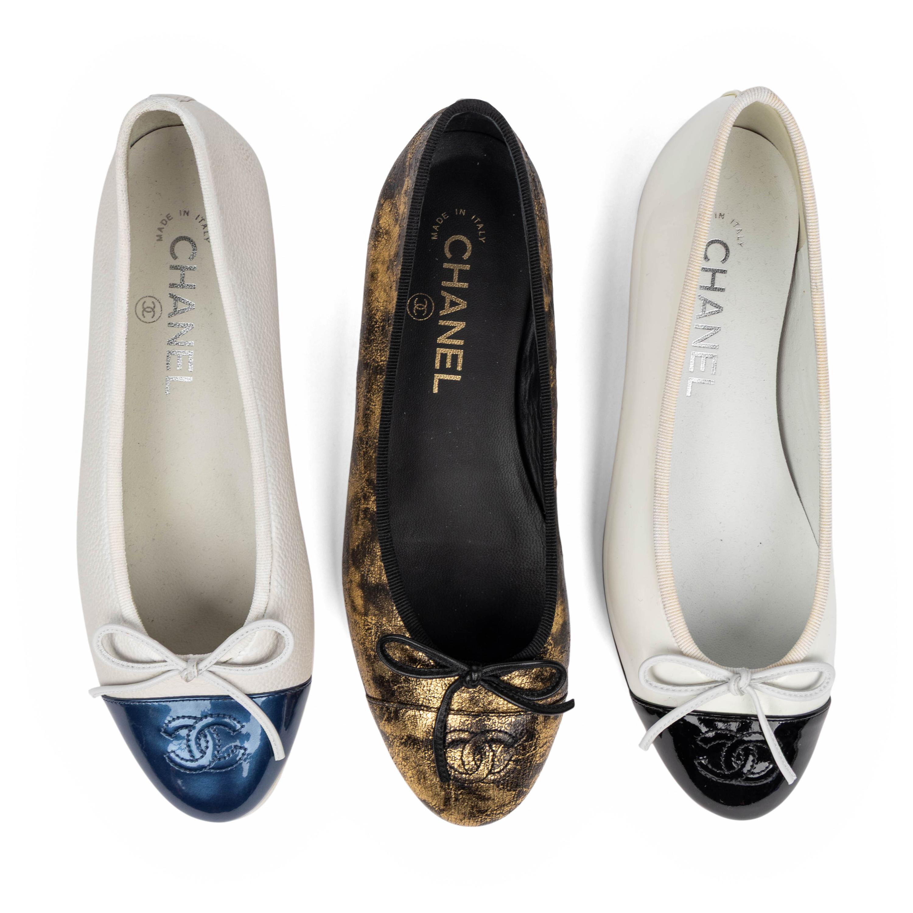 Chanel, Three Pairs of Ballet Flats