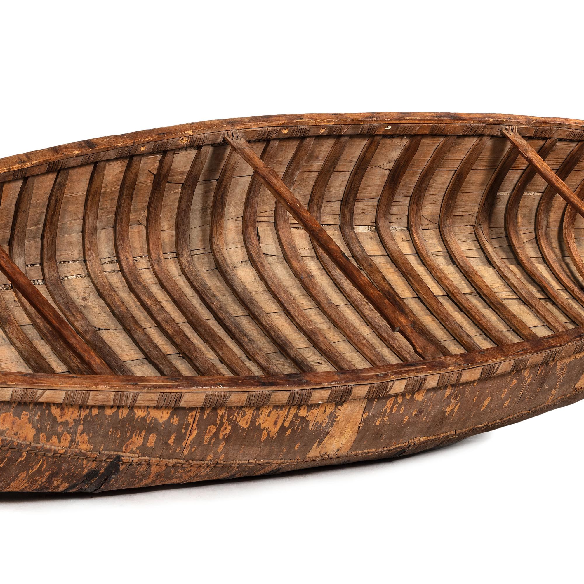 Anishinaabe Birchbark Canoe, Full Size