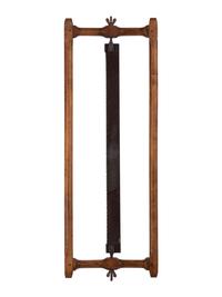 Four Wrought and Cut Iron and Wood Farm Saws