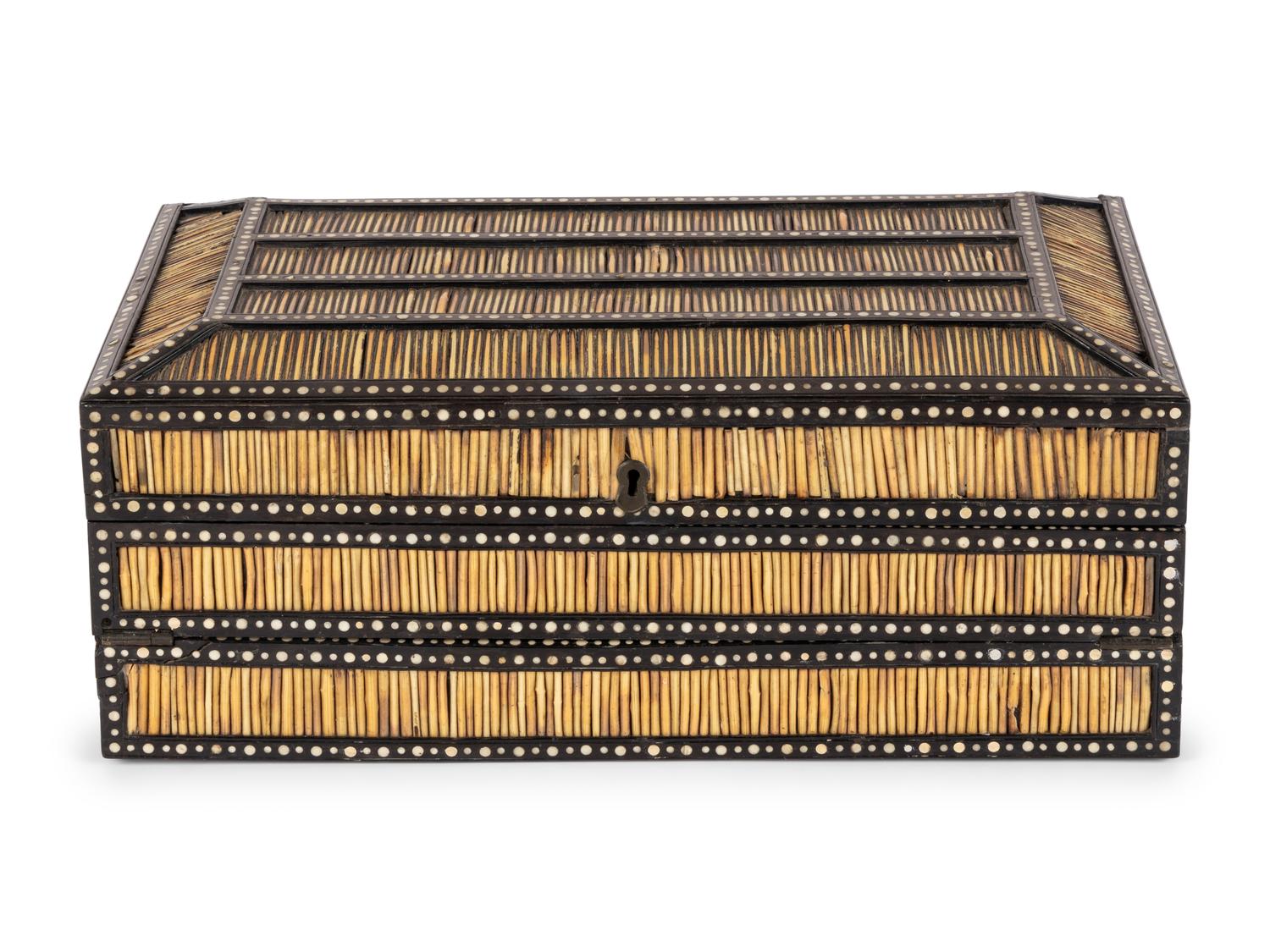 An Anglo-Indian Quill Writing Box