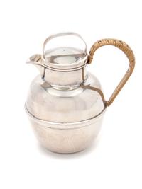 An American Art Deco Silver Tea Pitcher — Baldwin & Miller, Newark, NJ, 20th Century