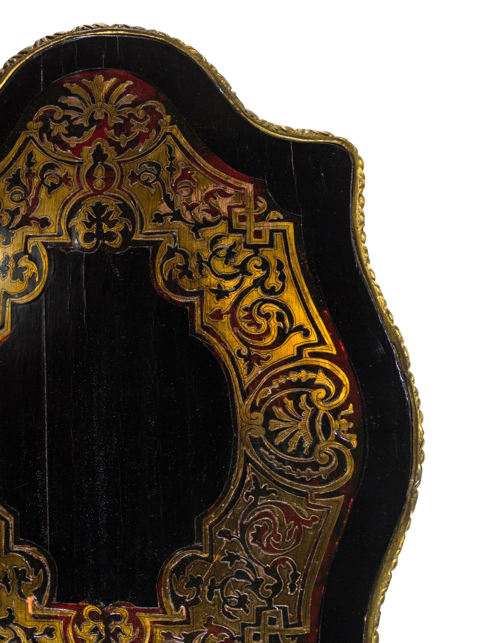 A Pair of Napoleon III Style Boulle Marquetry Tables