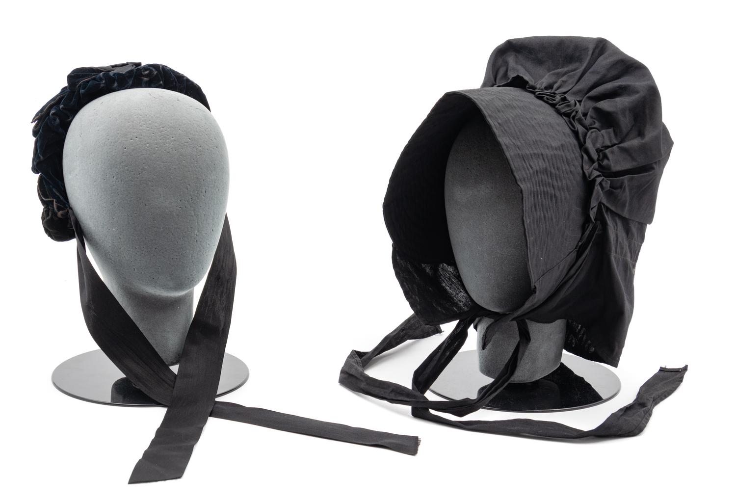 Collection of Six 19th Century Hats & Bonnets, 1850-90