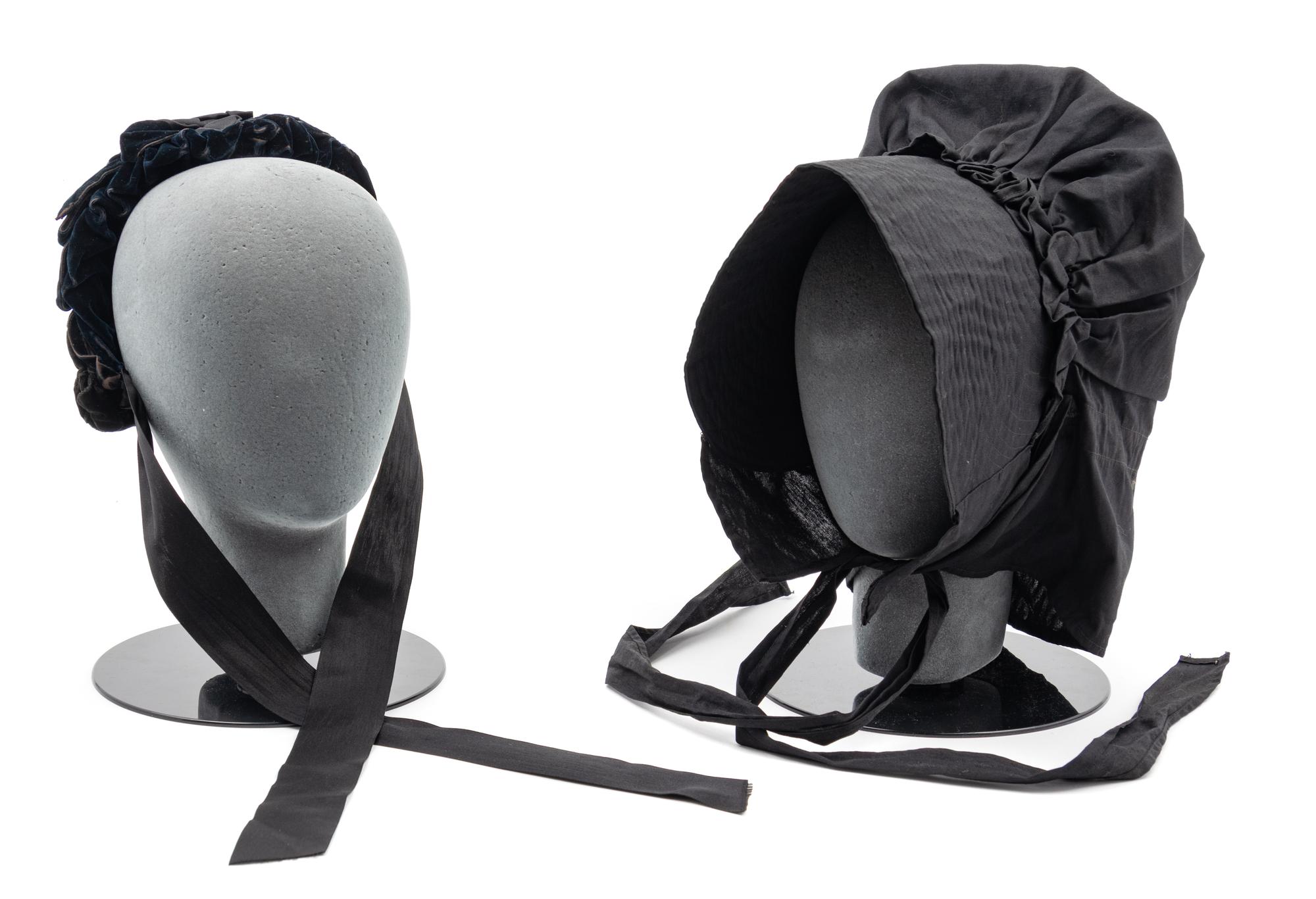 Collection of Six 19th Century Hats & Bonnets, 1850-90