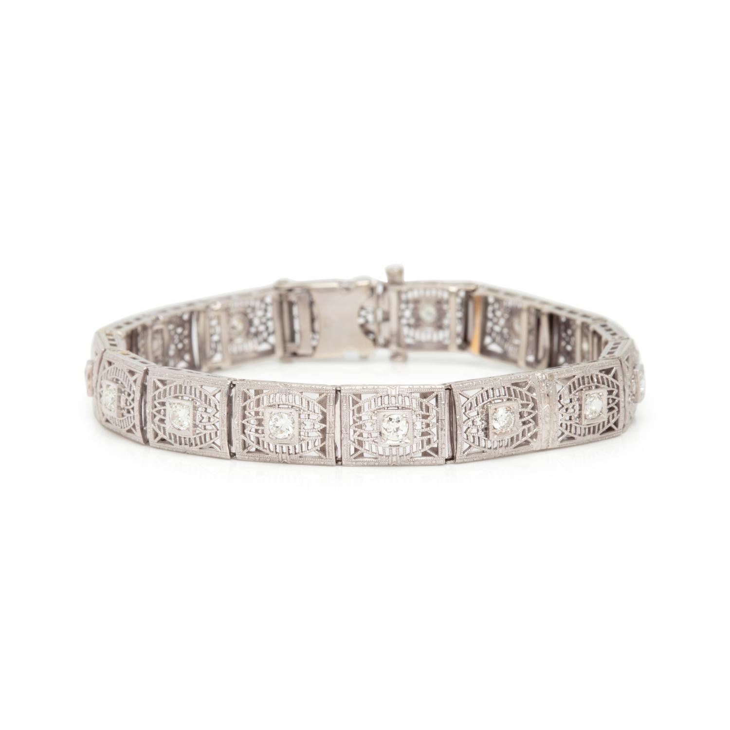 WHITE GOLD AND DIAMOND BRACELET
