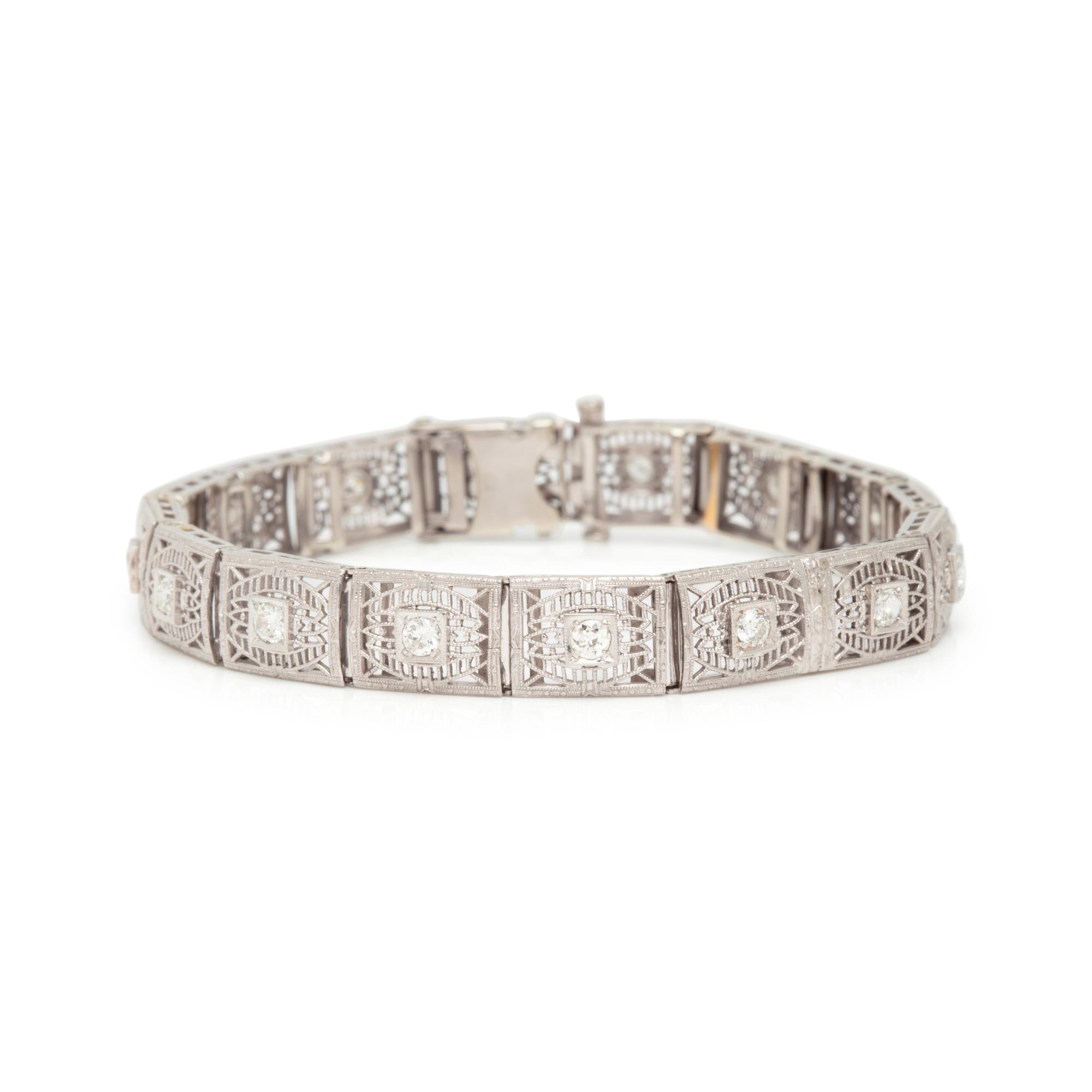 WHITE GOLD AND DIAMOND BRACELET