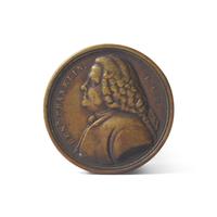 An American Cast Brass Benjamin Franklin Drawer Pull