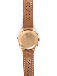 VINTAGE, 18K PINK GOLD DAY DATE CHRONOGRAPH WRISTWATCH
