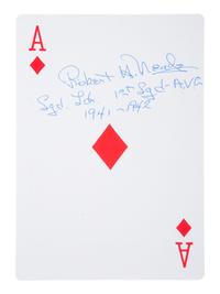 [WWII]. Signatures of pilots of the First American Volunteer Group, the "Flying Tigers."