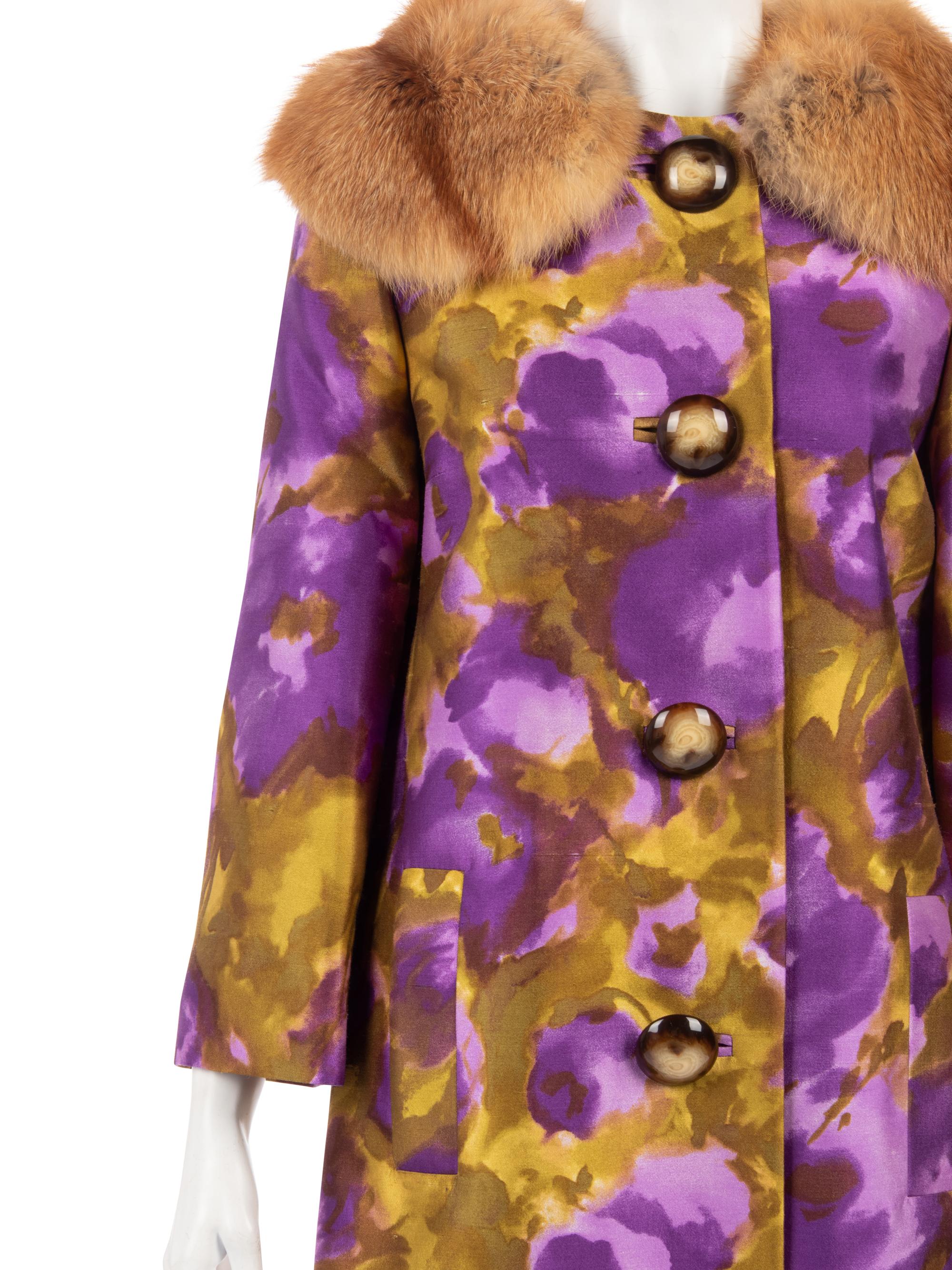 Michael Kors Swing Coat Trimmed with Fox Fur, Fall 2008