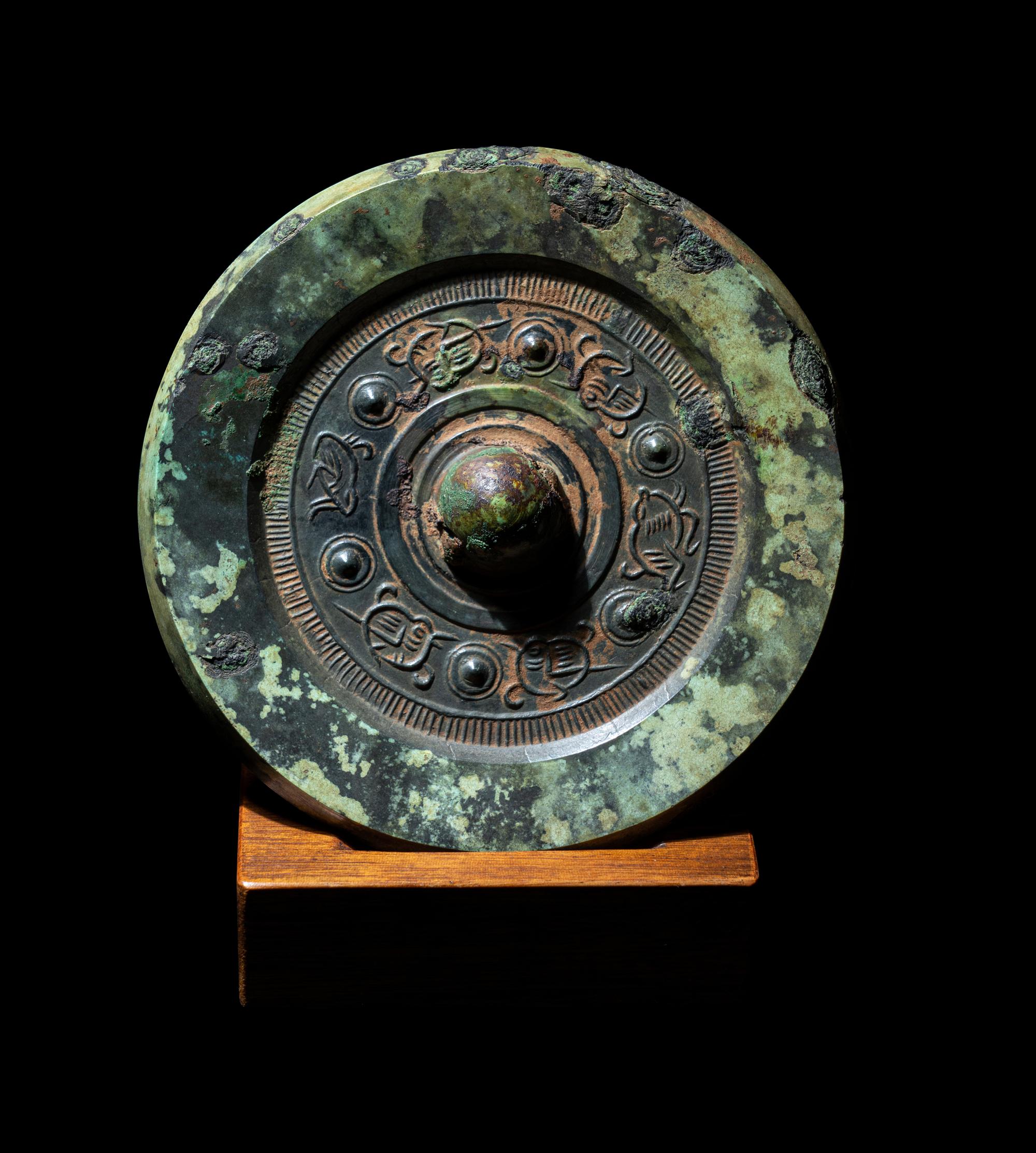 Two Chinese Bronze Mirrors