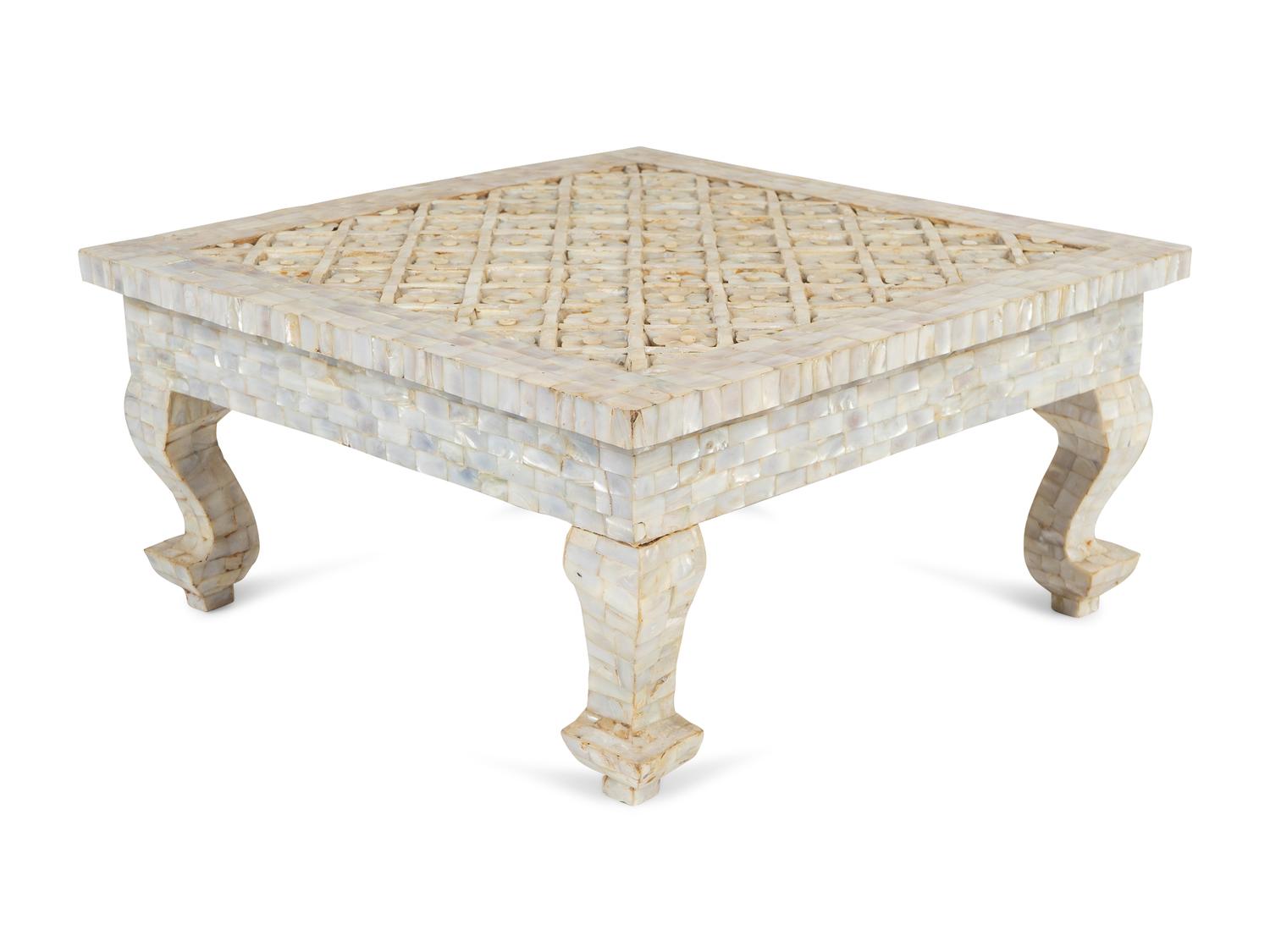 An Indian Mother-of-Pearl Stand