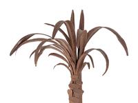 A Pressed Metal Palm Tree Appliqué in the Style of Serge Roche
