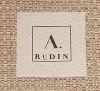 A Pair of A. Rudin Armchairs and Ottomans