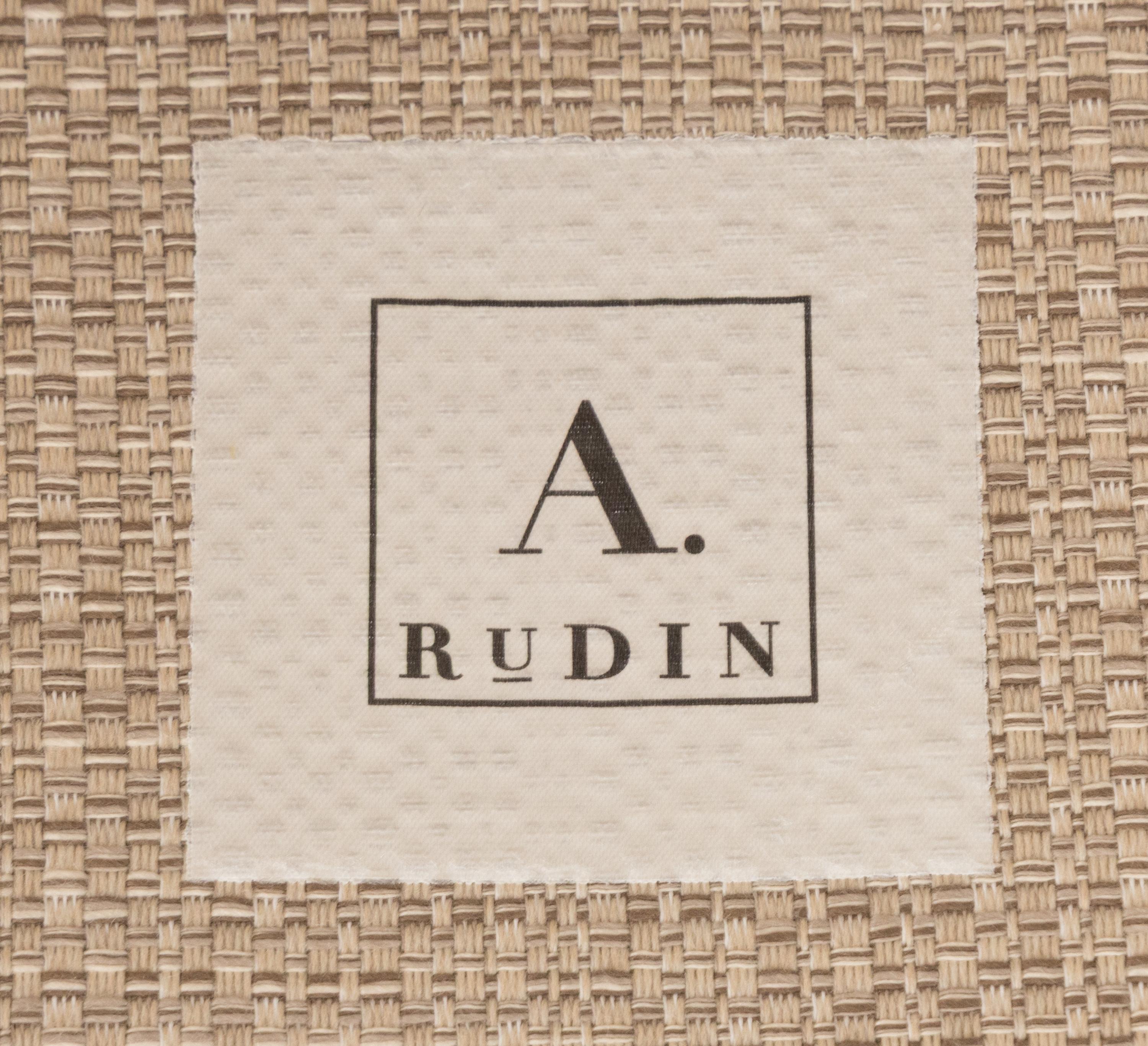 A Pair of A. Rudin Armchairs and Ottomans