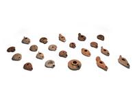 Nineteen Greco-Roman Terracotta Oil Lamps