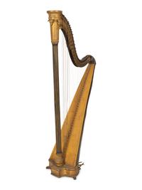 An English Regency Eight Pedal Harp By Jacob Erat (English, 1758-1821)