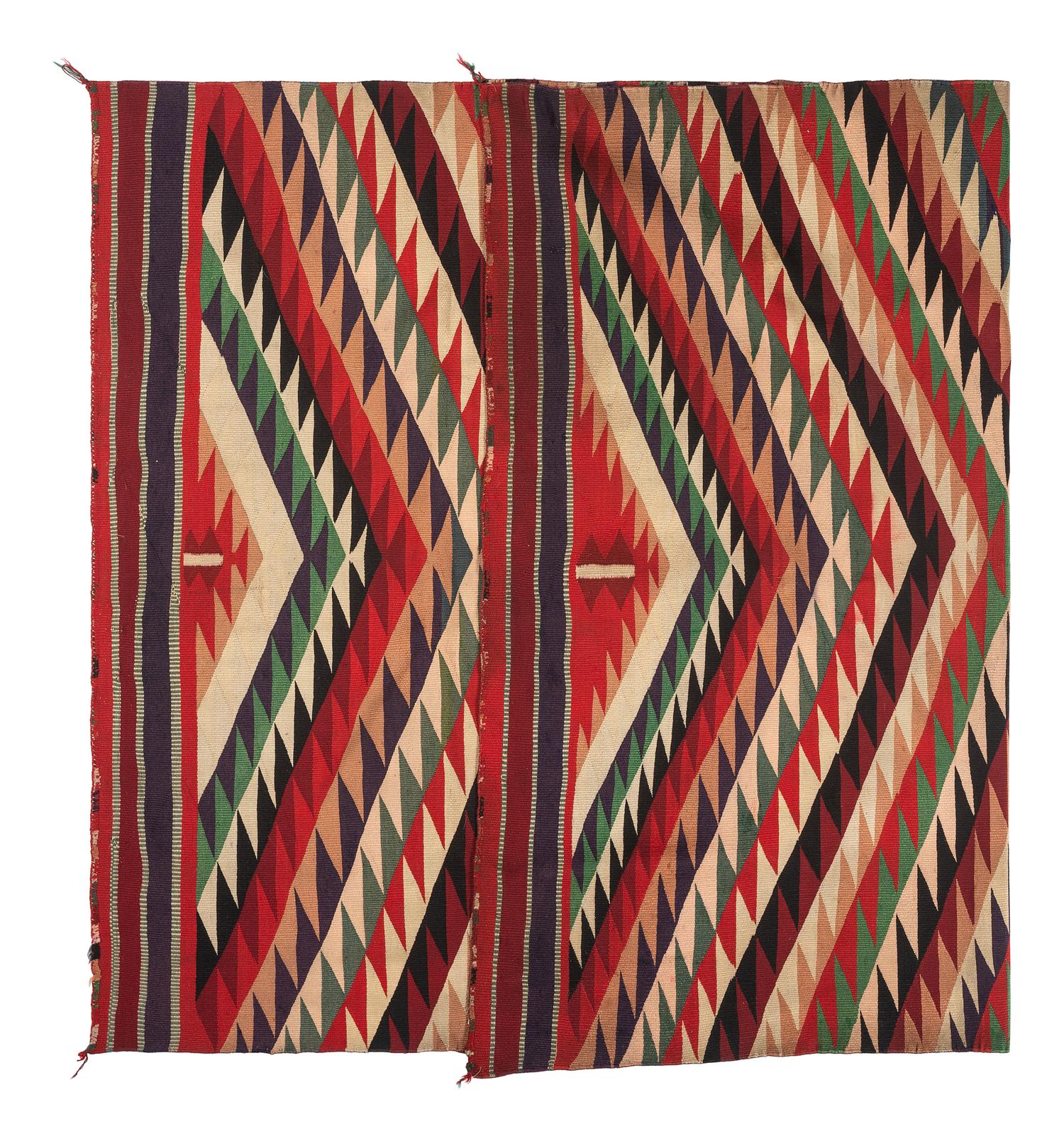 Navajo Germantown Eyedazzler Pattern Weaving / Rug