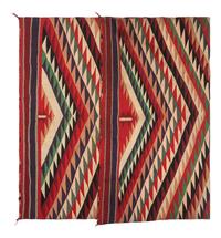 Navajo Germantown Eyedazzler Pattern Weaving / Rug