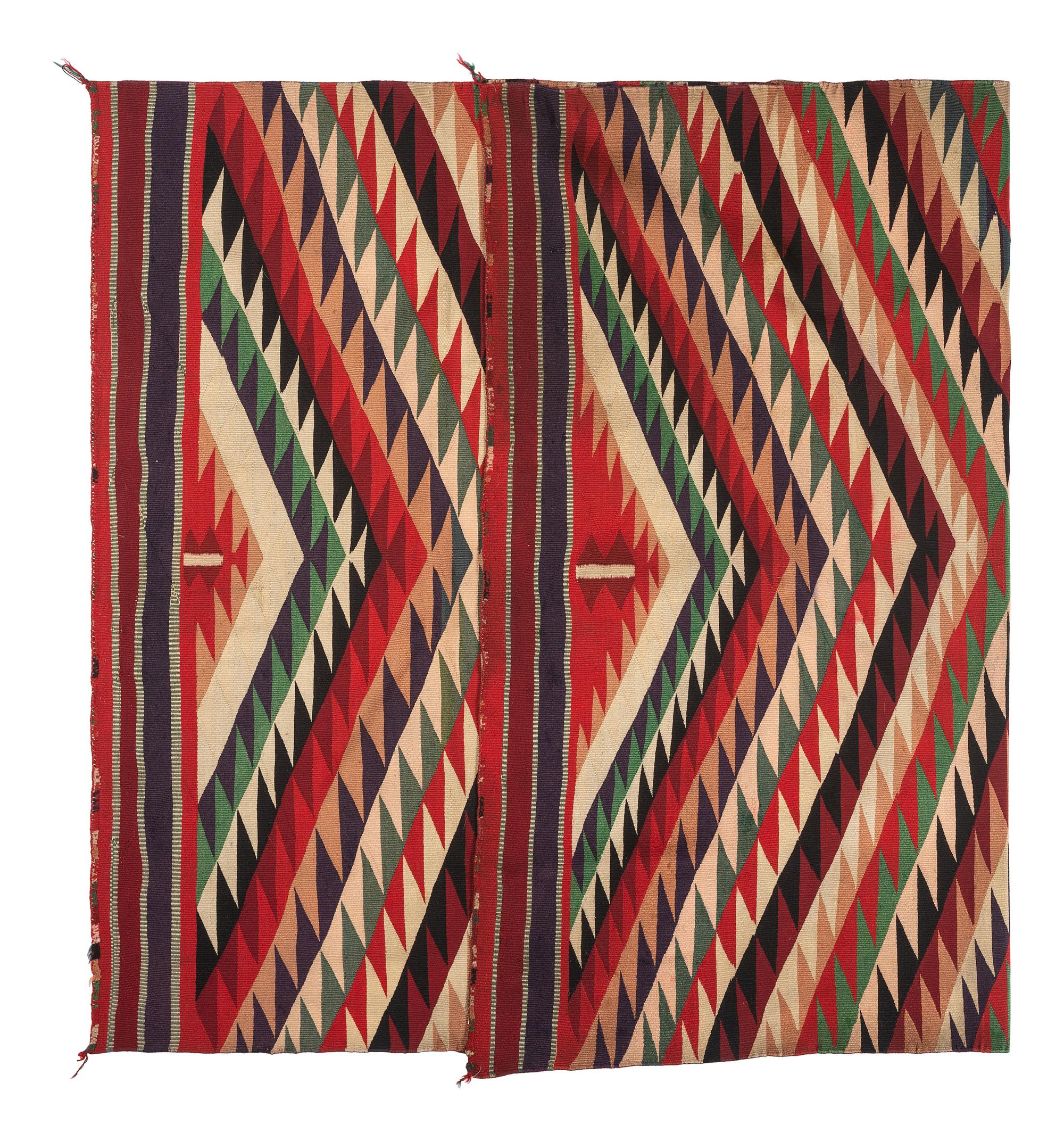 Navajo Germantown Eyedazzler Pattern Weaving / Rug