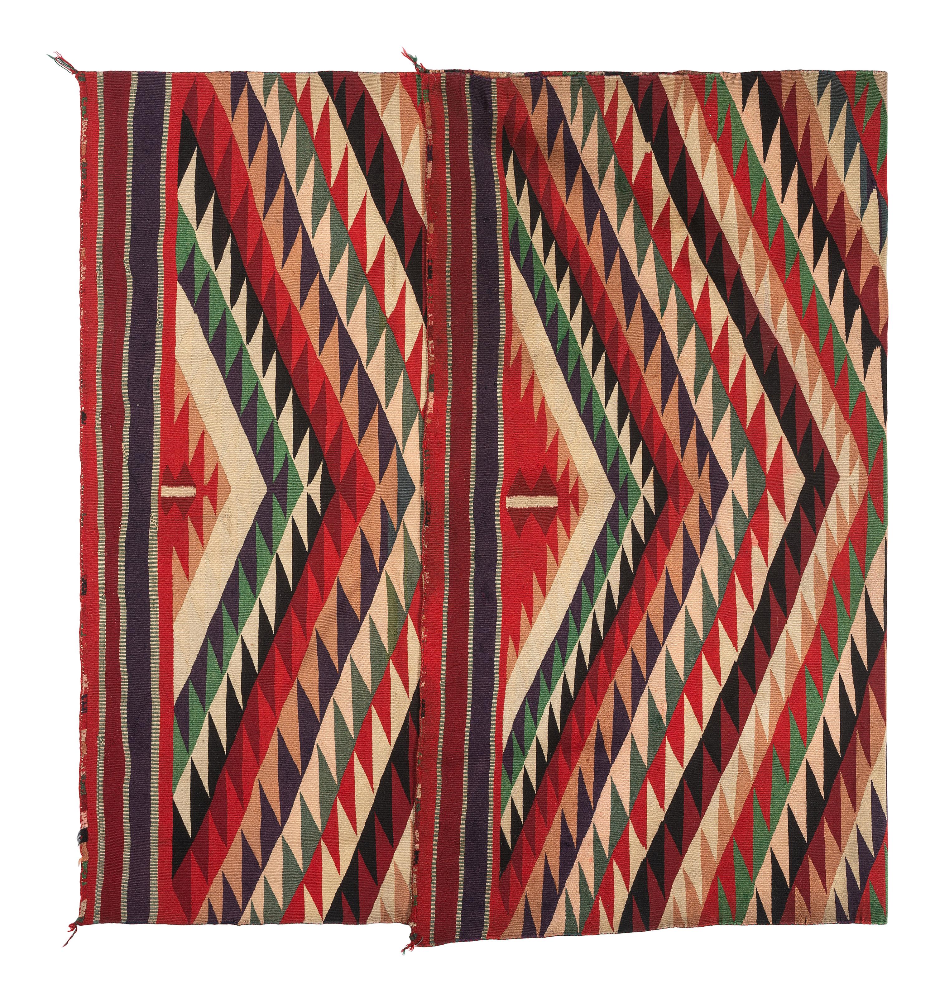 Navajo Germantown Eyedazzler Pattern Weaving / Rug