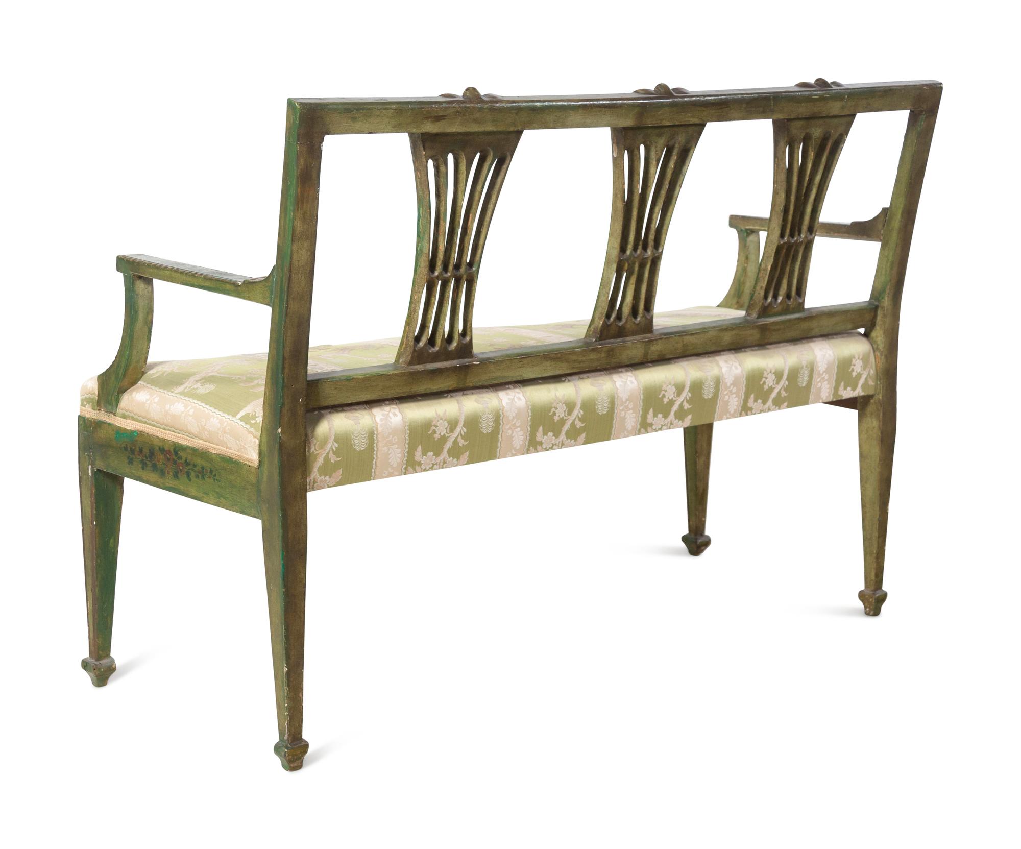 An Italian Painted Settee