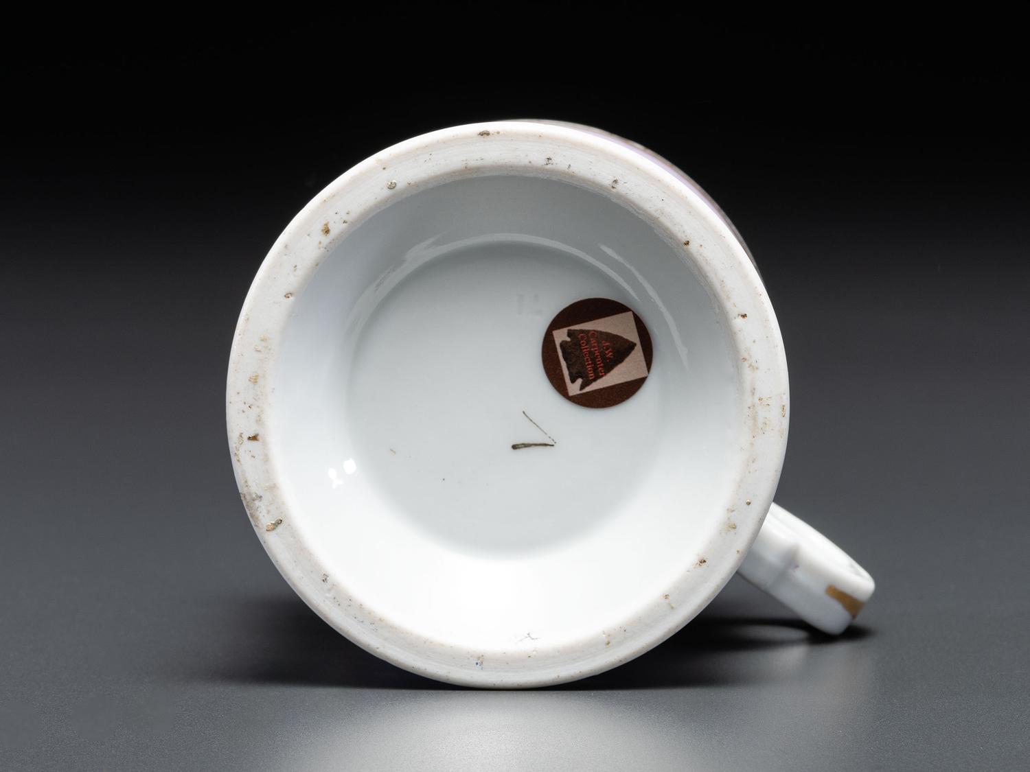 A Porcelain Occupational Shaving Mug for Welch's Table Guard