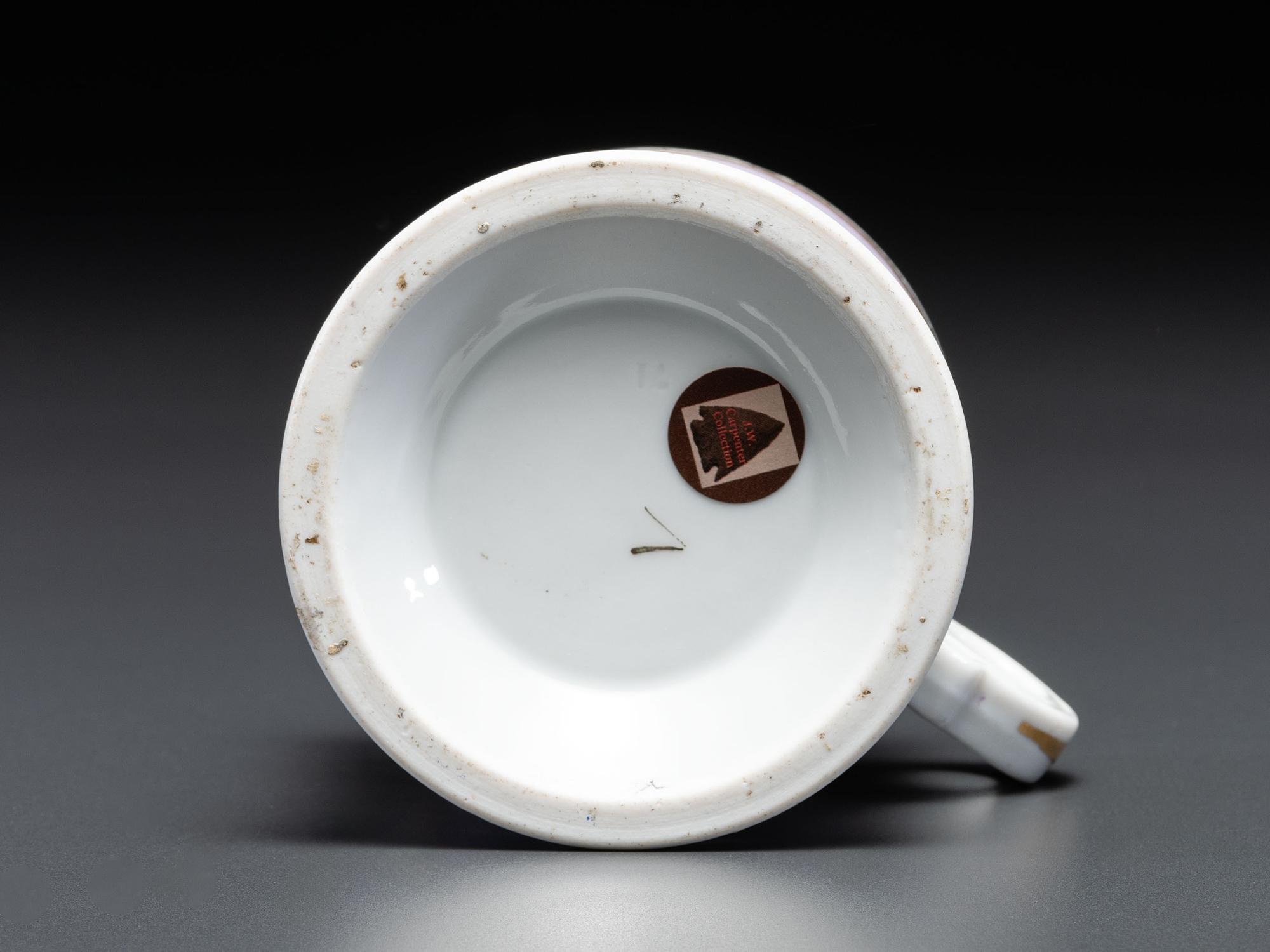 A Porcelain Occupational Shaving Mug for Welch's Table Guard