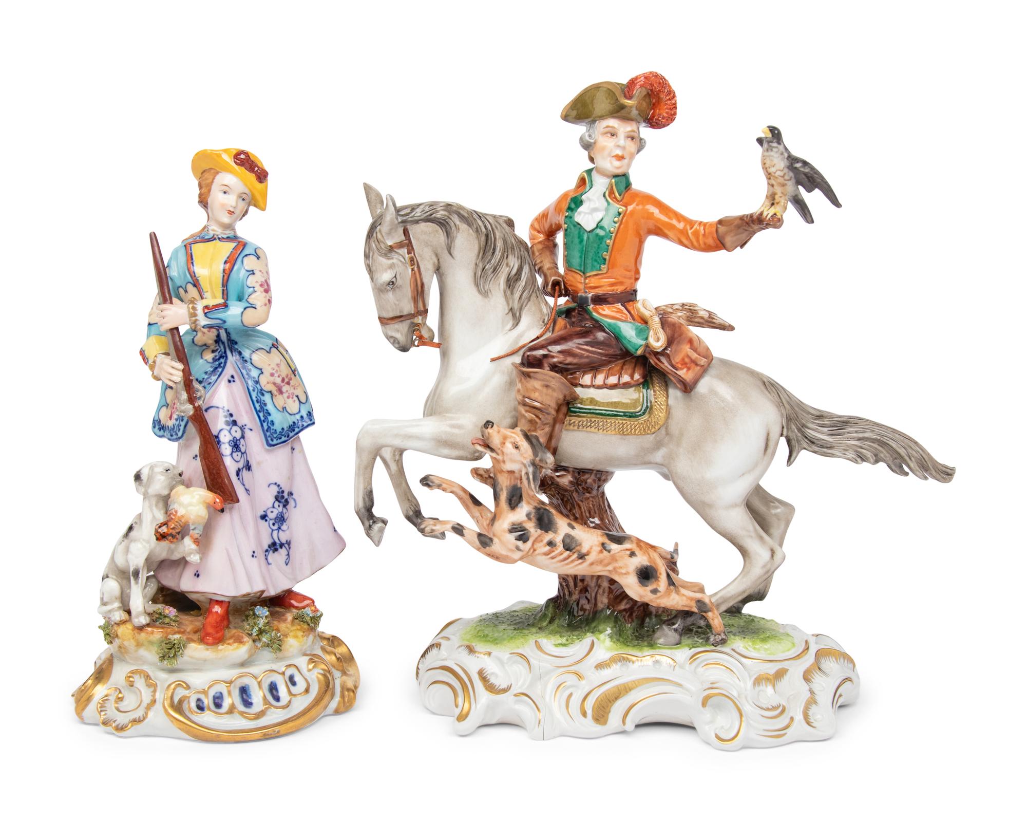 Two Porcelain Figural Groups