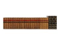 [BINDINGS]. A group of approximately 40 volumes, most in contemporary leather bindings, including works related to British literature, comprising: