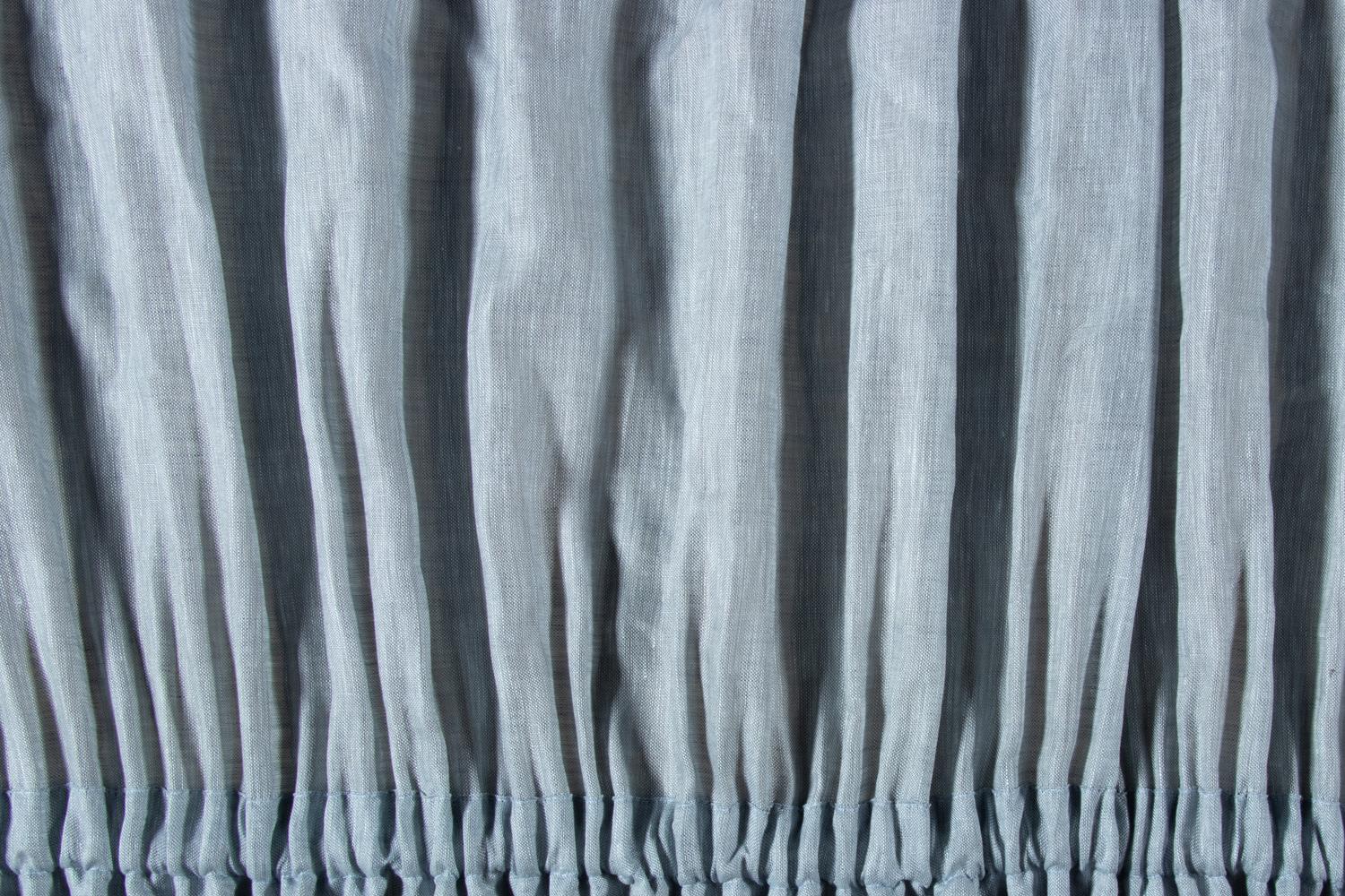 Six Linen Drapery Panels