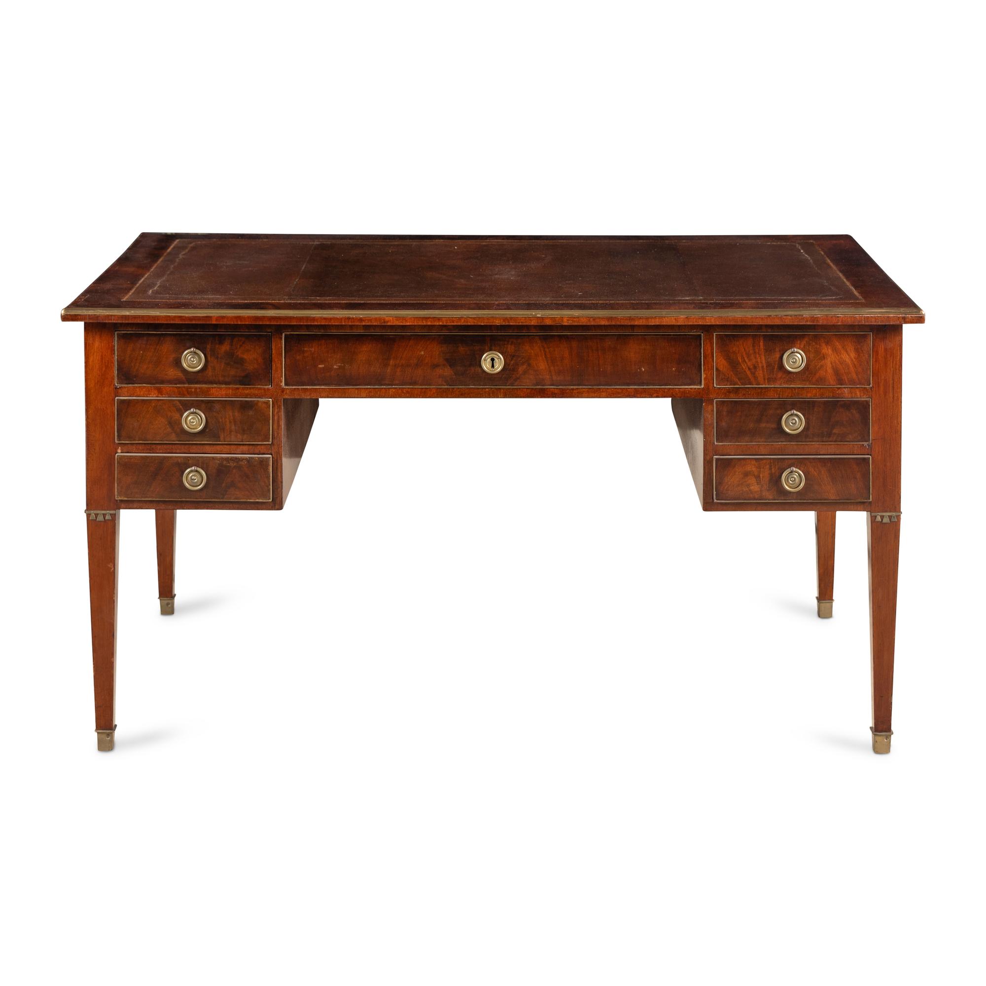 A North European Mahogany Bureau Plat