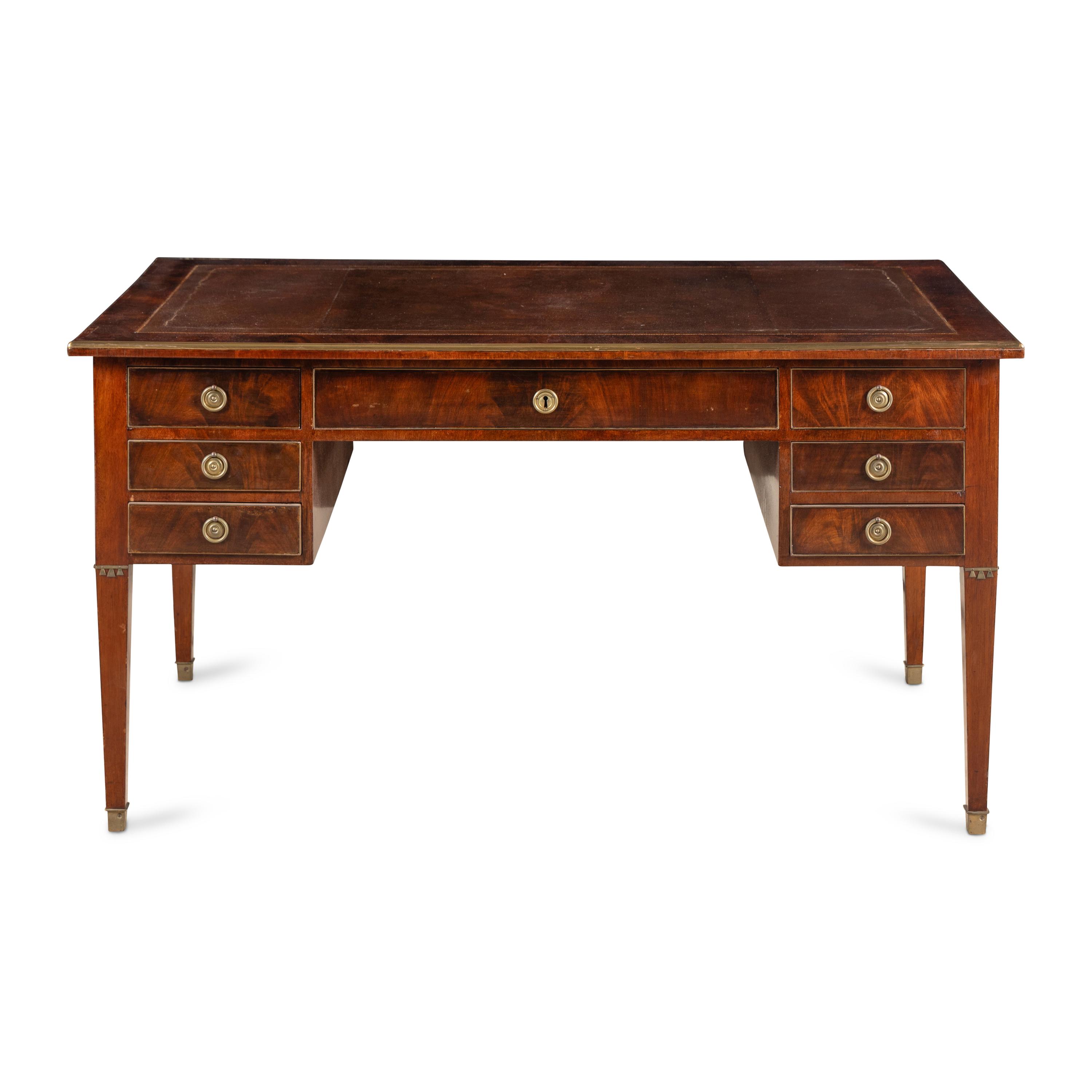 A North European Mahogany Bureau Plat
