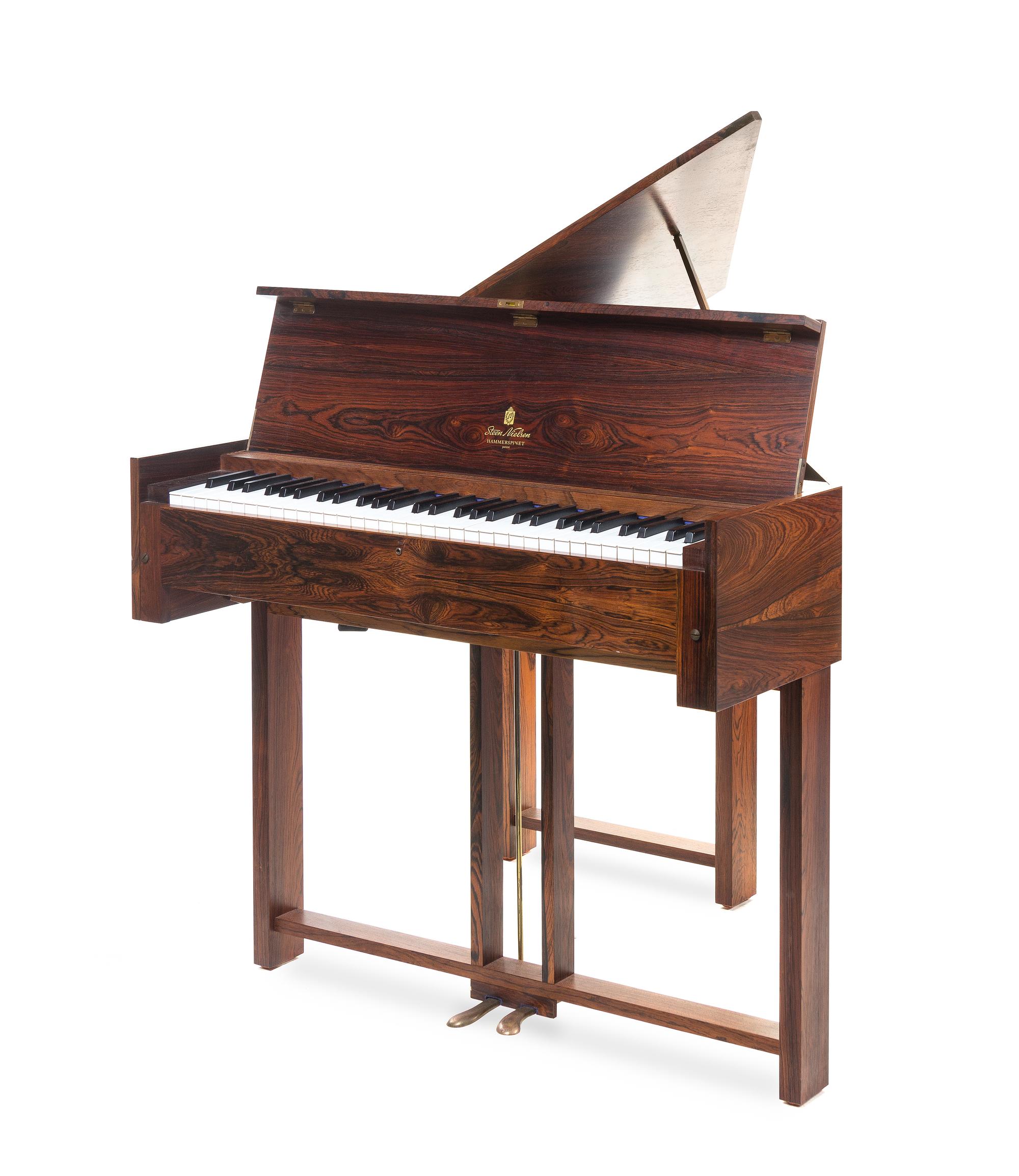 A Danish Hammerspinet, Steen Nielsen Length of case 45 inches. — CIRCA 1960