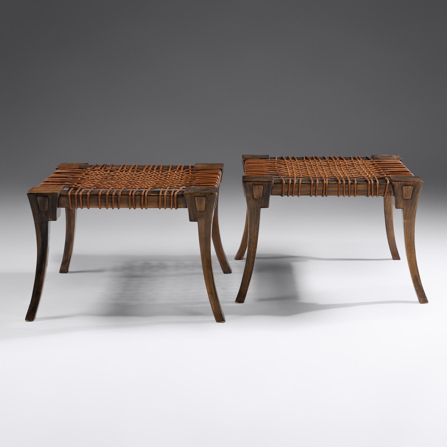 Pair of Klismos Stools, 1961 United Kingdom / Greece