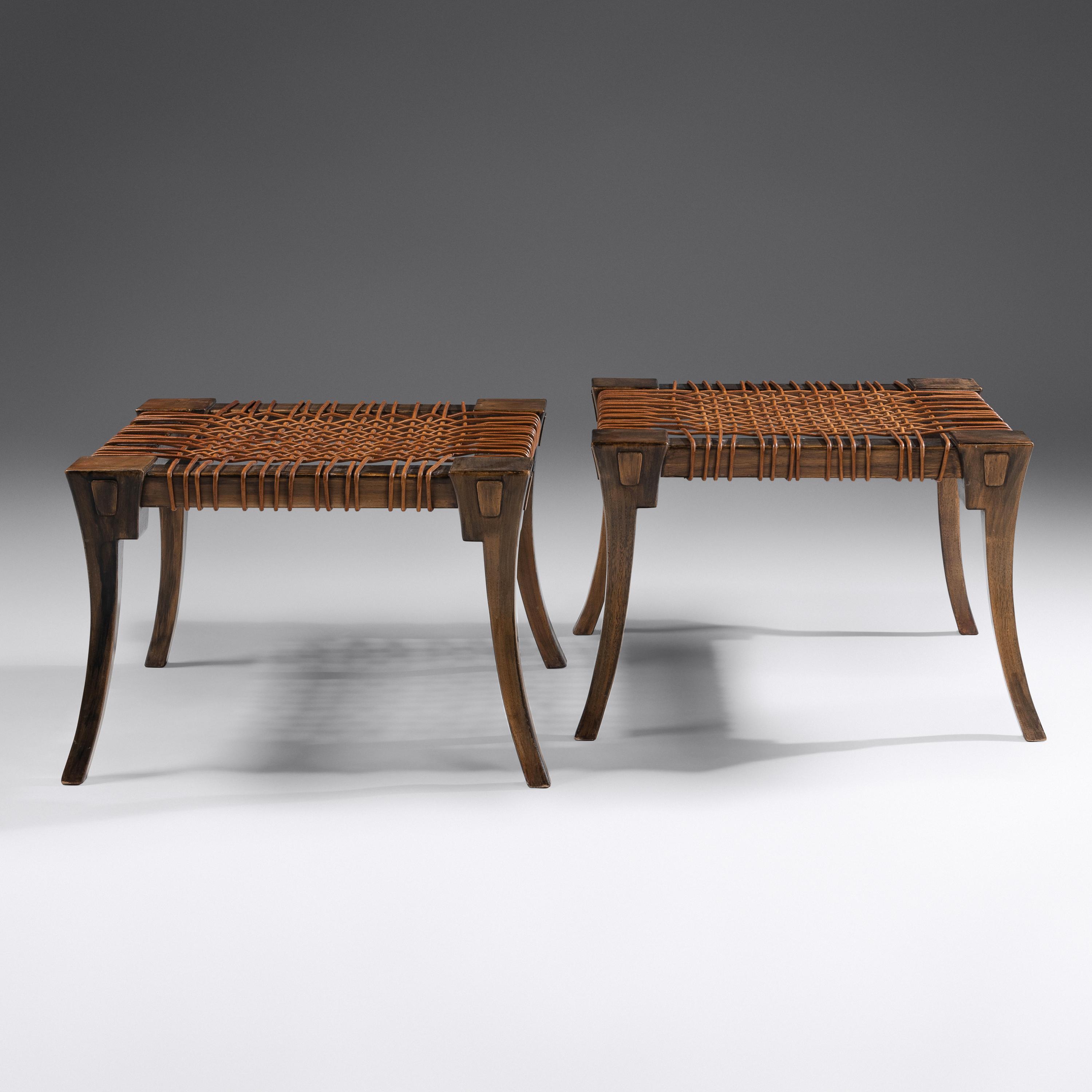 Pair of Klismos Stools, 1961 United Kingdom / Greece