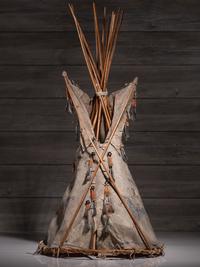 Sioux Painted Hide Model Tipi