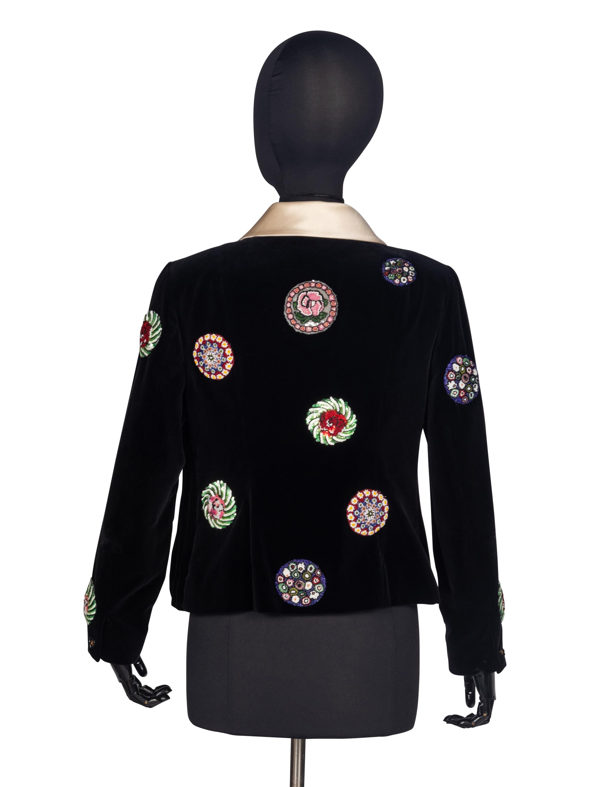 Chanel Velvet Jacket with Lesage Embroidery, 1990